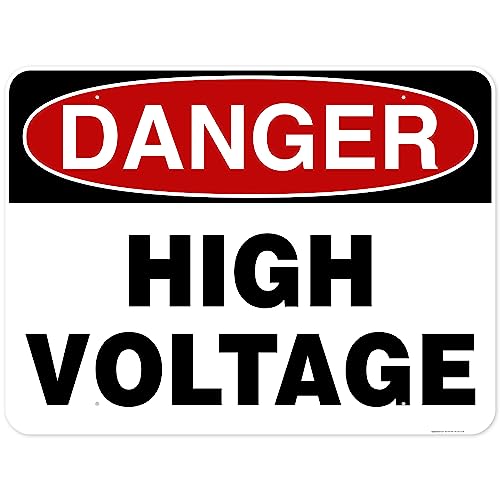Danger High Voltage Sign, 36x48 Inches, Rust Free DiBound, Fade Resistant, - size: 36x48 - DiBound