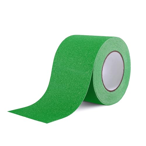Reniteco 4" x33Ft Anti Slip Tape Green Heavy Duty Grip 1PC - color: 11-Green, size: 4in x 33Ft
