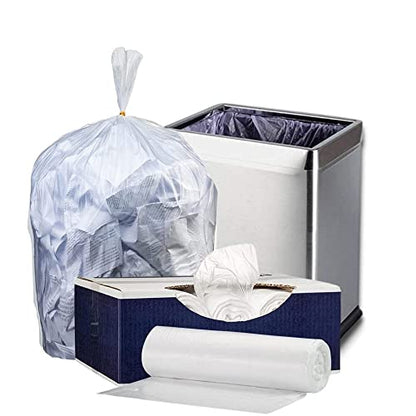 Plasticplace 12-16 Gallon Trash Bags, Clear High Density Garbage Bags Liners, 24" x 33" (1000 Count), Leak-Proof, Durable Offices, Schools, Cleaning Services Trashbags Heavy Duty Can Liner, 8 Microns - color: Clear, size: 1 Count (Pack of 1000)