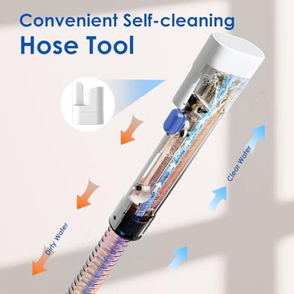 WURESE Portable Carpet Cleaner Machine – Handheld Deep Cleaner with Self‑Cleaning System & 2 Brushheads, Blue
