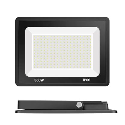 300W LED Flood Light 2 Pack, 36,000LM, 6000K, IP66 with Plug - size: 300w_2pack