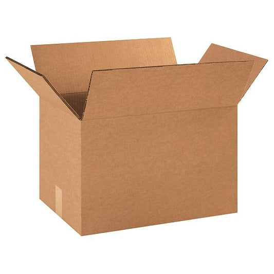 Shipping Boxes Heavy-Duty Double Wall Corrugated Cardboard Box 18" L x 12" W x 12" H, Kraft, for Shipping, Packing and Moving (Pack of 15)