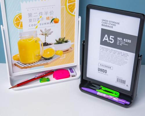 ABS Plastic Sign Holder (Black A5 148×210mm/ 5.83×8.27 inches)