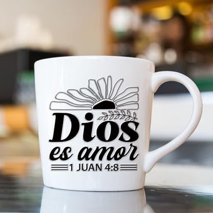 20 Sheets Spanish Bible Christian UV DTF Cup Wrap Transfer Decals - style: Black Spanish Bible