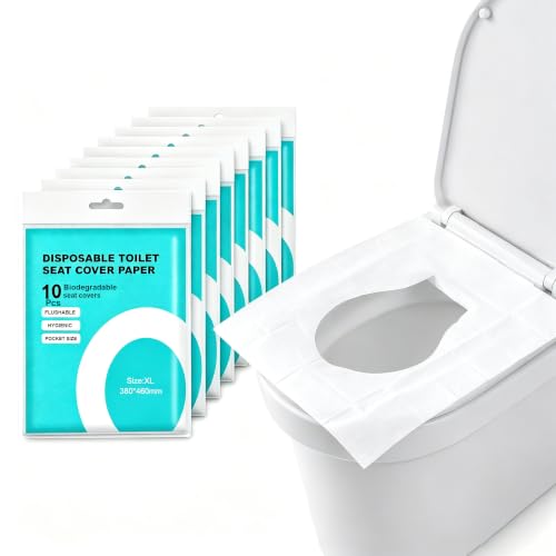 80 Pcs Toilet Seat Covers Disposable,XL Flushable Toilet Seat Cover