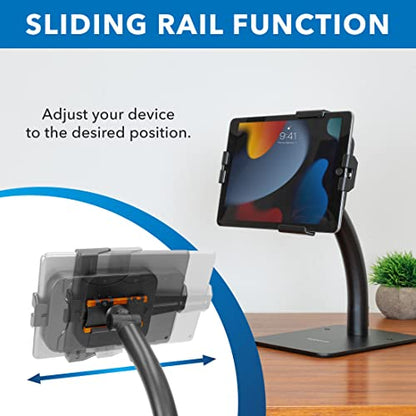 Mount-It! Anti-Theft Tablet Kiosk Countertop Stand, Universal Retail, Black