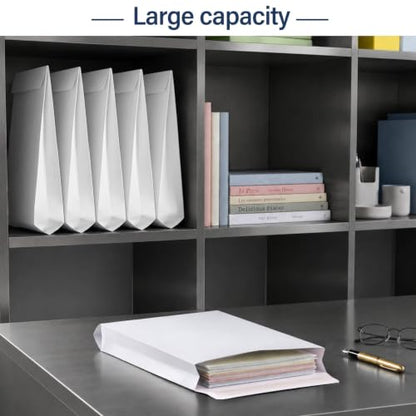 60 Pack Expandable Catalog Manilla Envelopes 10x13 Large White