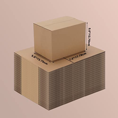 Edenseelake 40 Pack 7x5x5 inches Shipping Boxes Small Cardboard Boxes, Brown - color: 40 packs（Brown), size: 7x5x5 inch