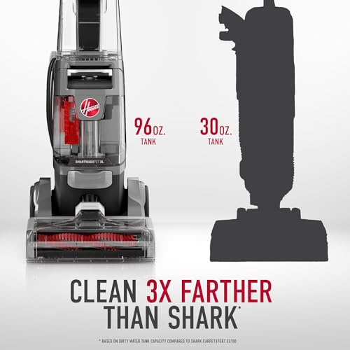 Hoover SmartWash Pet XL Upright Carpet Cleaner Machine for Carpet and Upholstery, Automatic Deep Cleaning Carpet Shampooer, Converts to Spot Cleaner, Pair with Hoover Carpet Cleaner Solution - style: SmartWash Pet XL