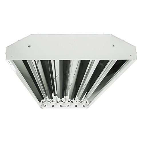 Pre-Wired LED High Bay Light, 6 Lamp - Industrial Grade, UL Listed, Damp Location, 5-Year Warranty - Perfect for Warehouses, Shops & Garages (Lamps Sold Separately) - color: 6 Lamp T8 Led