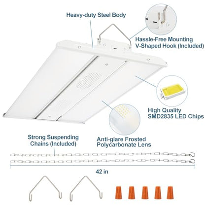 LED Linear High Bay Shop Light 165W/110W/80W Adjustable 4PACK