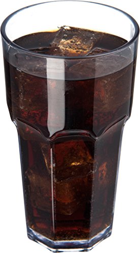 Carlisle FoodService Products Louis Tall Tumbler for Restaurants, Catering, Kitchens, Plastic, 22 Ounces, Clear, (Pack of 24) - size: 22 Ounces, style: 24 Pack