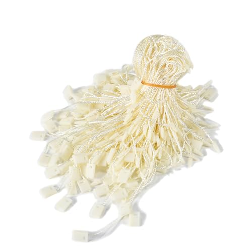 MGTECH 7 Inch 1000pcs Hang Tag Strings, Retail Price Hang Tag String Fasteners, Yellow - color: Yellow