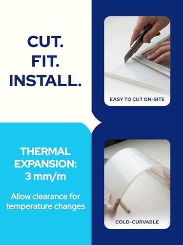KASTLITE Thermoclear Fire Rated Elevator Lens, 23.75" x 23.75", 2-Pack - size: 23.75" x 23.75"
