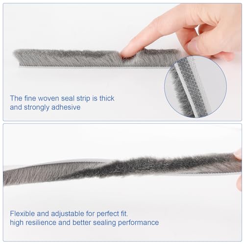 33 Ft Weather Stripping for Windows Doors 0.35" Wide x 0.35" Thick - size: 0.35'' Wide X 0.35'' Thick
