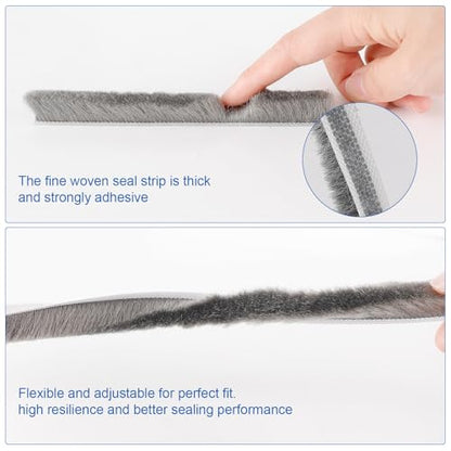 33 Ft Weather Stripping Windows Doors 0.35" Wide x 0.6" Thick - size: 0.35'' Wide X 0.6'' Thick