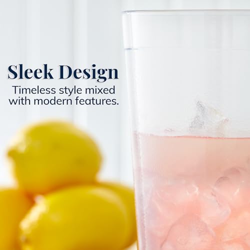 US Acrylic Cafe Plastic Reusable Tumblers, Clear, 32-Ounce, Set of 12 - color: Clear, size: 32 ounces