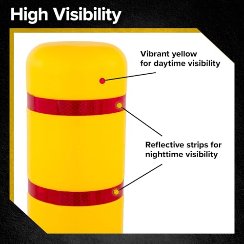 Guardian 5" Diameter Safety Bollard Covers for 4.5" Dia. Bollards - size: 5 inches wide