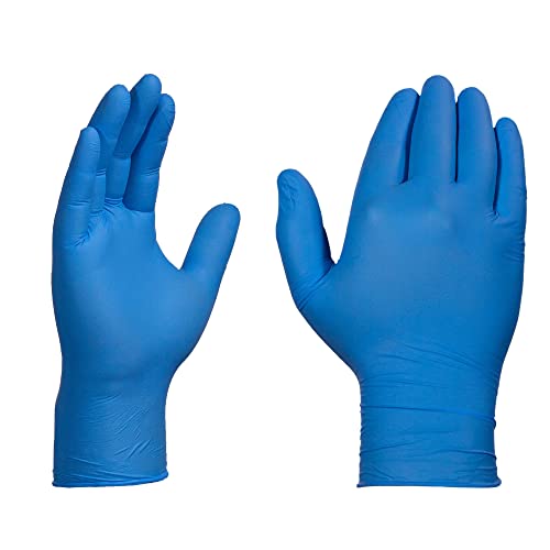 X3 Industrial Blue Nitrile Gloves, Box of 100, 3 Mil, Size XX-Large, Latex Free, Powder Free, Textured, Disposable, Non-Sterile, Food Safe, X349100BX - size: 2X-Large (Pack of 100)