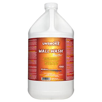 Wall Wash with Biosolv, Smoke Damage Degreaser, 1 Gallon - size: 128 Fl Oz (Pack of 1)