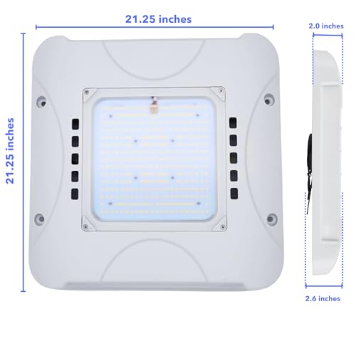 300W LED Canopy Light, 48,000LM, 5700K Daylight, Waterproof