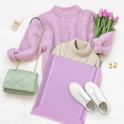 Fuxury Poly Mailers 14.5x19" 200Pcs,Large Shipping Bags for Clothing,Purple - color: Light Purple, size: 14.5x19" 200pcs
