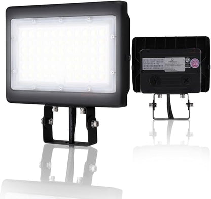 RuggedGrade 70W Kivo Series LED Flood Light - color: Black - 5000K, size: 70W–Slip Fit Mount & Yoke Mount–Kivo