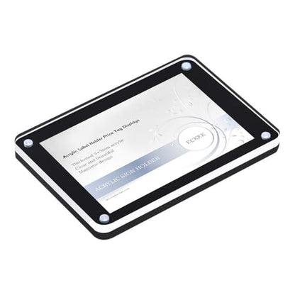 5 Pack Acrylic Label Holder (Black 90*60mm/3.54*2.36 inches)