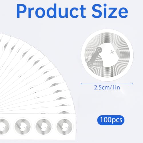 100 Pcs NFC Tags Sticker with NTAG215 Chip
