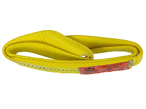 Kennedy Wire Rope & Sling Company 2inches x 2' 2-Ply Twist Eye Polyester Lifting Sling (Various Sizes in Listing) Made in The USA - color: 2" 2-Ply Twist Eye (Type 4), size: 2" x 2'