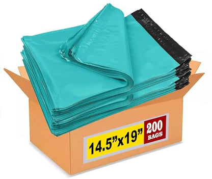 iMBAPrice Teal Poly Mailers 14.5 x 19 Inch #6, 200-Pack - color: Teal, size: 14.5" X 19"