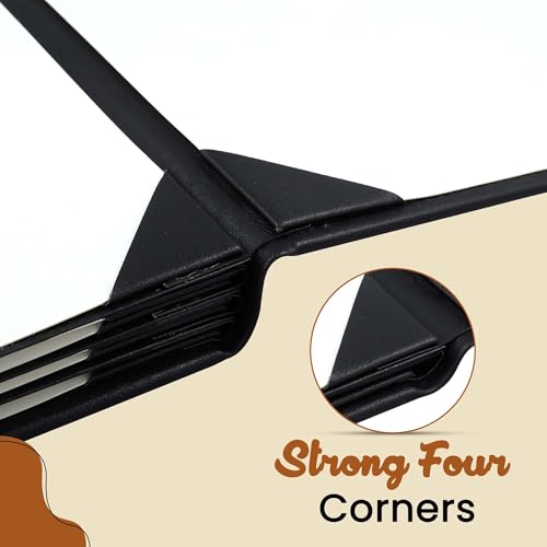Prestine Menu Covers Made of Premium Faux Leather (10-Pack) - 8.5" x 14" - 8 Views - Black - Restaurant Menu - Wine List - Bar Menu - size: 8.5”x14” - 8 Views