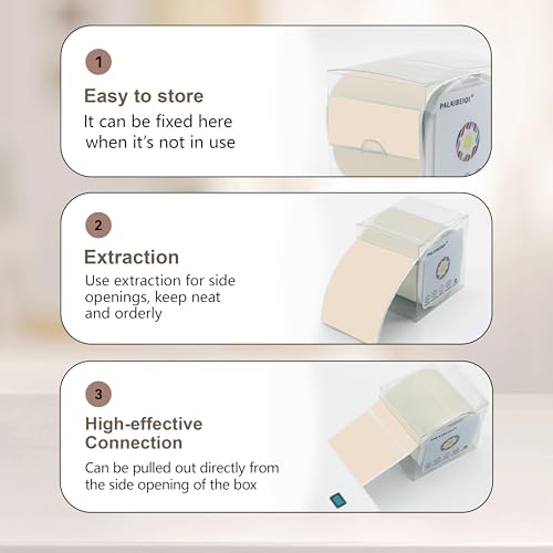 3x5 Inch Thermal Labels,Rectangle Sticker,1200PCS Water Proof Shipping Labels with Strong Adhesive,Compatible with Zebra & Rollo,for Moving Boxes,Inventory,4 Rolls of Light Brown - color: 4 Rolls of Light Brown