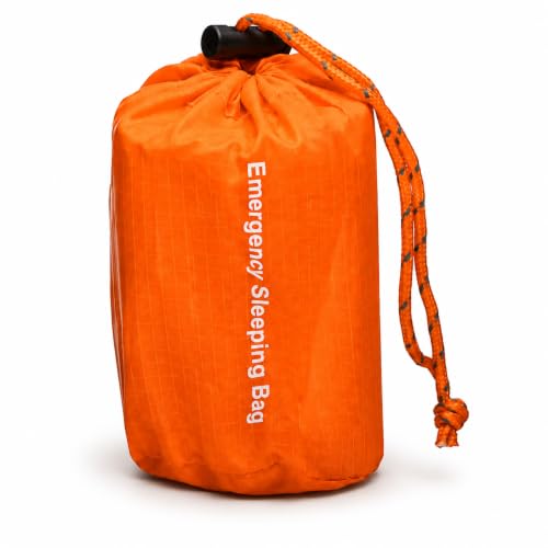 NovaMedic Emergency Sleeping Bag – 84"x36" Thermal Mylar Survival Bivy Sack – Waterproof, Lightweight & Compact Emergency Blanket for Camping, Hiking, Outdoor Survival & Travel - size: Pack of 1