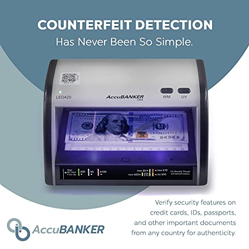 AccuBANKER LED420 Cash and Card Detector with AccuSTAND - style: Stand Bundle
