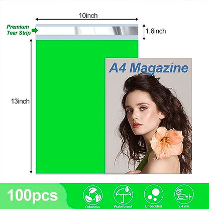 JinRuiKJ Thank You Poly Mailers 10x13 Inch, 100 PCS, Green - color: Green, size: 10*13inch 100pcs