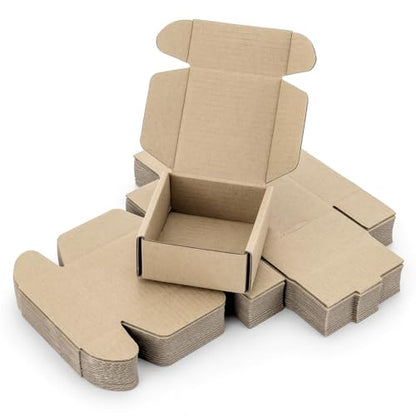 Ellbest 20pcs Mini Packing Boxes, 3.38 * 3.38 * 1.53 inches - size: 3.38 x 3.3 x 1.53 inches