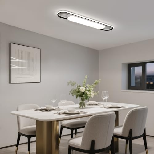 3Ft Smart LED Ceiling Lighting,50W High Brightness Linear Flush Mount Light Fixture,36.2" Dimmable Led Ceiling Lamp with Remote Control for Kitchen,Garage,Hallway,Laundry,Study Room. - color: Dimmable (3000K -6500K), size: 3FT (36.2 Inch / 92cm)
