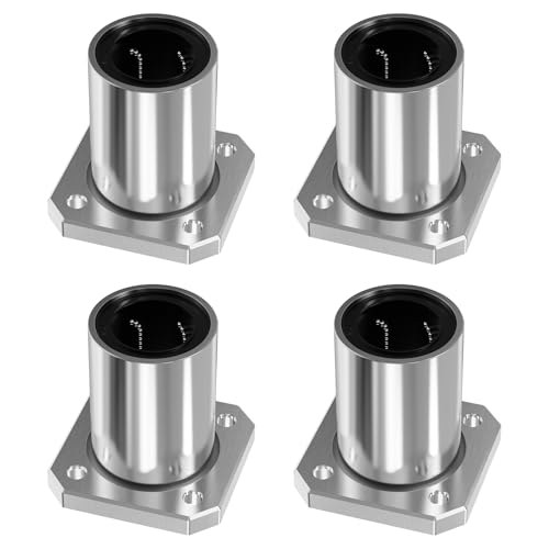 4 Pcs LMK12UU Square Flange Linear Ball Bearings, 12x21x30mm - size: LMK12UU
