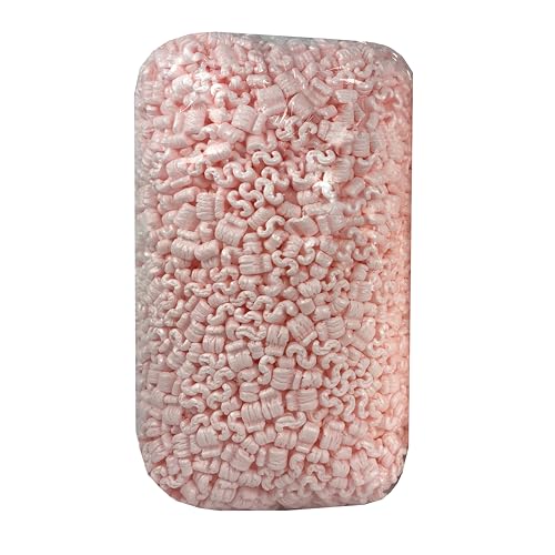 Pink Packing Peanuts, 3.5 Cubic Feet - color: Pink, size: 3.5CuFT