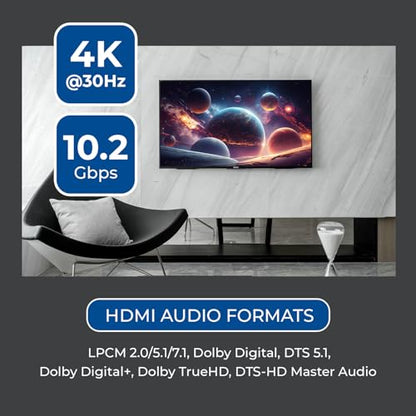 OREI 8x8 HDMI Matrix Switch – 4K@30Hz, EDID, RS-232, WebGUI, IR, HDCP 2.2 - size: 8X8 Matrix Switch