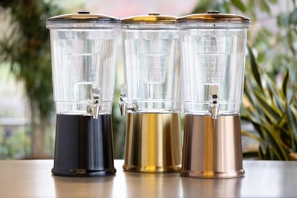 Service Ideas Double Wall Beverage Dispenser, 3 Gallon, Stainless Steel - color: Rose Gold