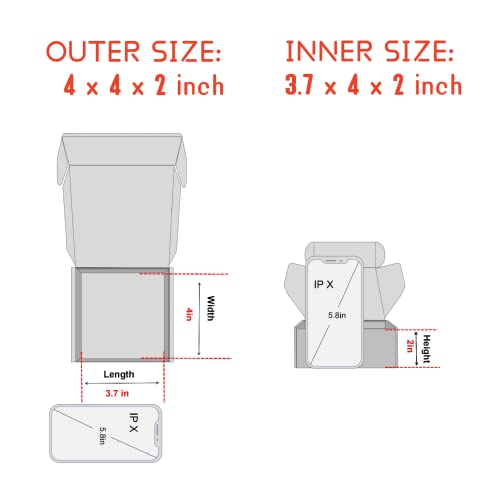 Small Christmas Gift Boxes With Lids, 24 Pack 4x4x2 Inch Christmas Shipping Boxes, Recyclable Cardboard Corrugated Mailer Gift Boxes For Small Business (Xmas Mix Pattern Of 24 Pcs) - color: Mix Pattern, size: 4x4x2in