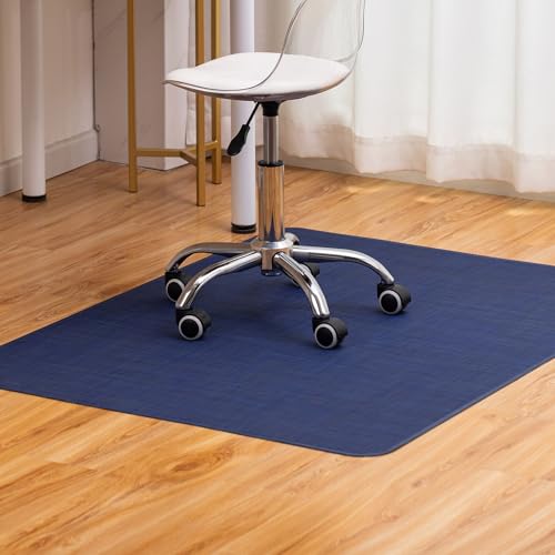 Baroyal Office Chair Mat for Hardwood Floor, Anti-Slip PVC, 36 x 48 Inch - color: Indigo, size: 36" x 48"