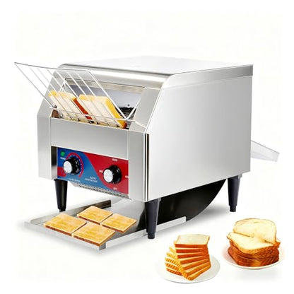 CTJ Commercial Conveyor Toaster 1700W 300 Slices/Hour Conveyor Toaster