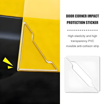 8PCS Transparent Car Door Edge Guard, Anti-Collision Vehicle Door Edge Corner Scratch Protector, Automotive Side Corner Trim Protection Cover Decal, Universal for Truck SUV Van