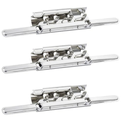 HAHIYO 8 Inch Silver Metal Clipboard Clips - High-Grip Lever Clip, Mountable, 3 Pack - style: LeverType-Silver-8in-3p