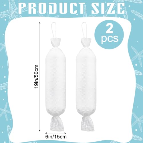 Threlaco 2 Pcs 6” X 19” Bilge Socks Oil Only Absorbent Sock for Boats - size: 6” X 19”