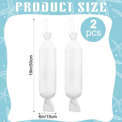 Threlaco 2 Pcs 6” X 19” Bilge Socks Oil Only Absorbent Sock for Boats - size: 6” X 19”