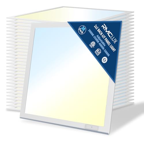 2x2 LED Drop Ceiling Light Panel,6000LM Sensor-Ready,ETL 30 Pack - size: 2x2-30Pack